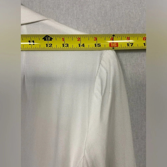 Talula  Aritzia classic white Kent lightweight open blazer Sz 6 - Picture 13 of 16